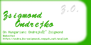 zsigmond ondrejko business card